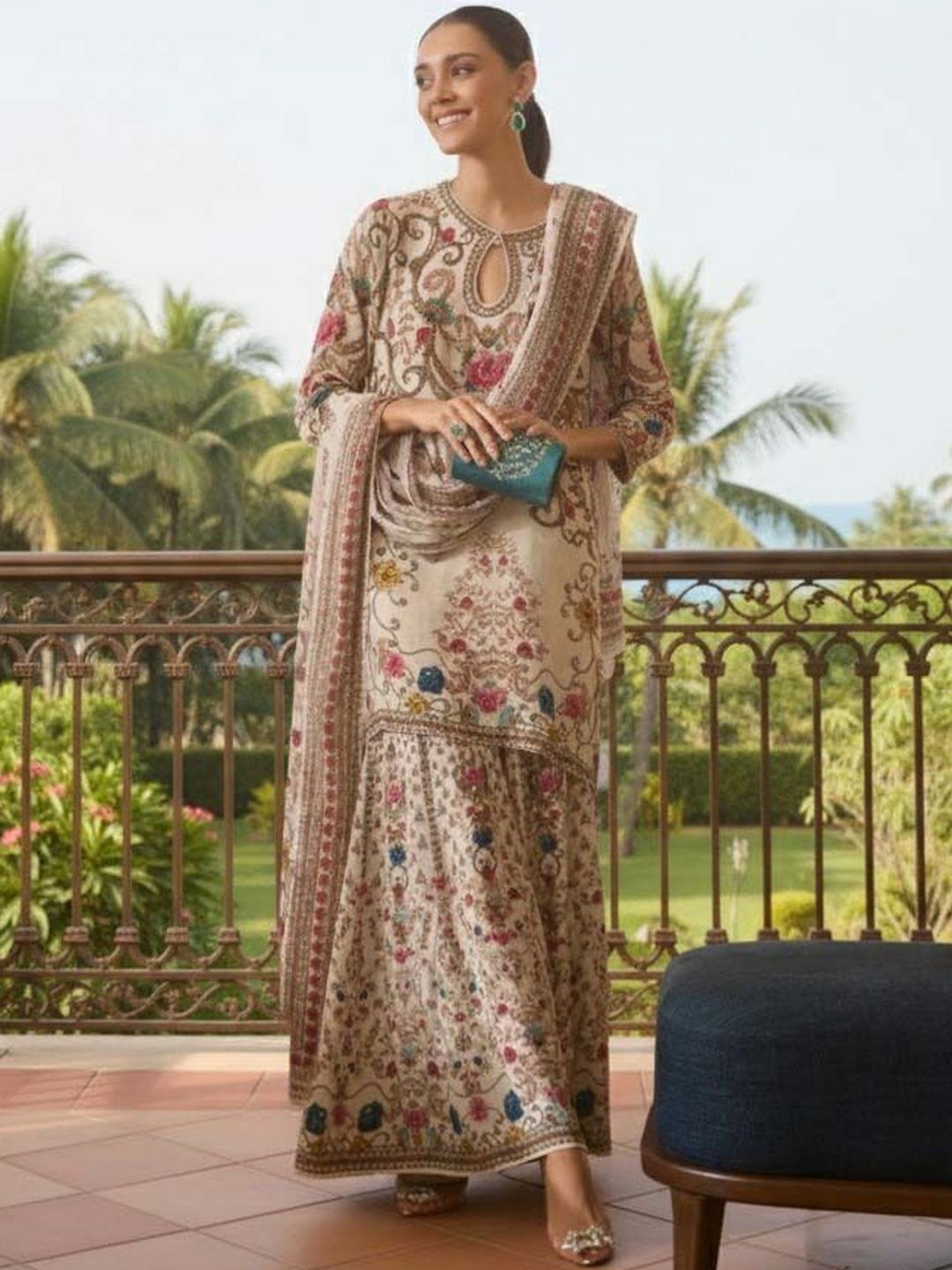 Eid Special Digital Print Three Piece