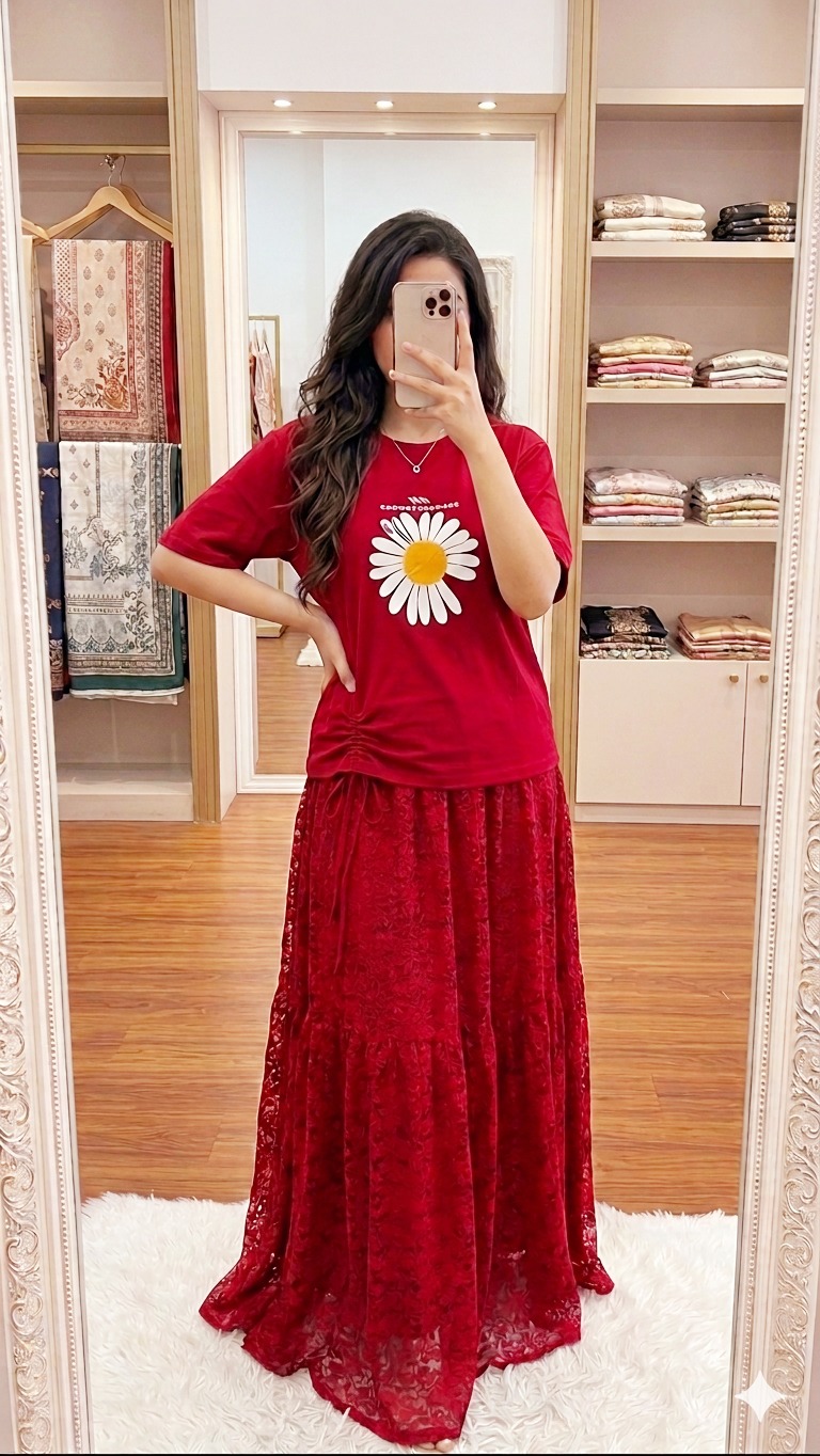 TShirt and Skirt Set